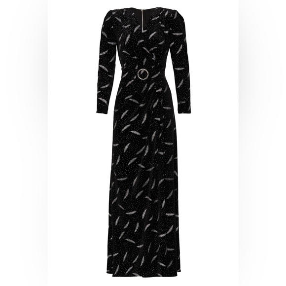 Bronx and Banco Dresses & Skirts - Bronx and Banco Women’s Carina Black and Silver Velvet Gown, size S, EGUC